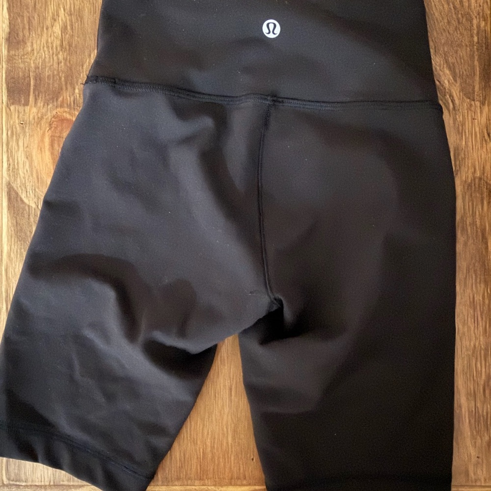 lululemon athletica Black High-Rise Bike Shorts